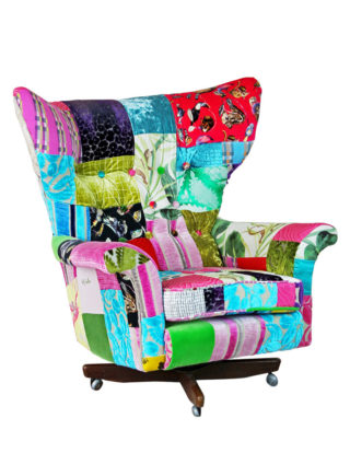 Blofeld Swivel Patchwork Chair